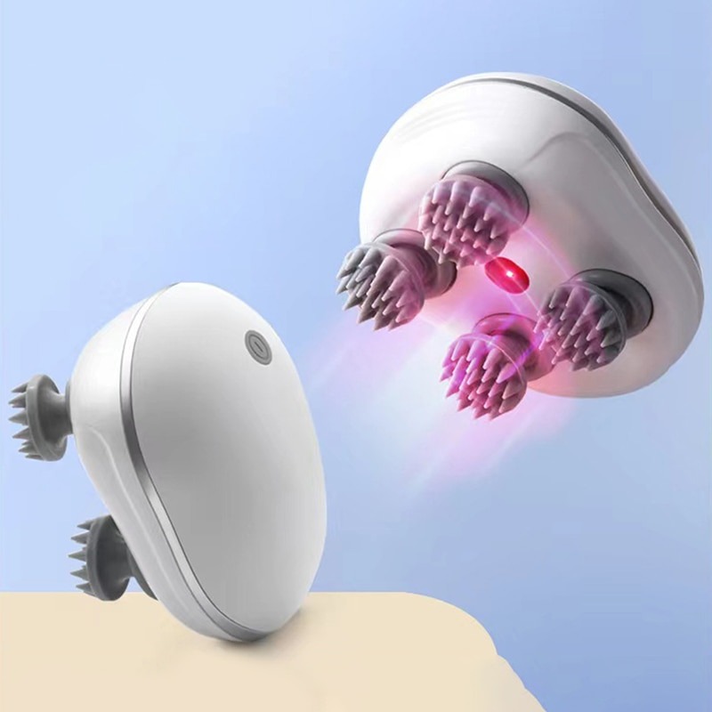 Electric Head Massager Deep Tissue Scalp Kneading Vibrator Can Be Used to Relax the Shoulders Neck and Back